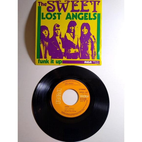 The Sweet Lost Angels 7" Vinyl Single Record Belgium Glam Hard Rock Pic Sleeve - Picture 1 of 6